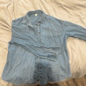 Aerie relaxed denim shirt